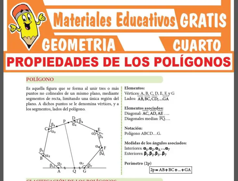 Propiedades De Los Pol Gonos Para Cuarto Grado De Secundaria