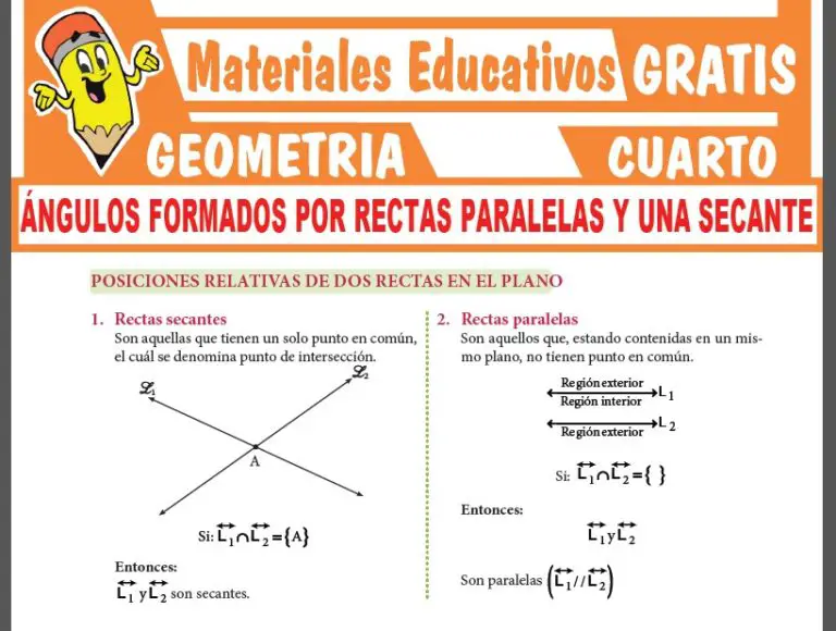 GEOMETRÍA ≫ Cuarto de Secundaria ≫ 28 Fichas GRATIS