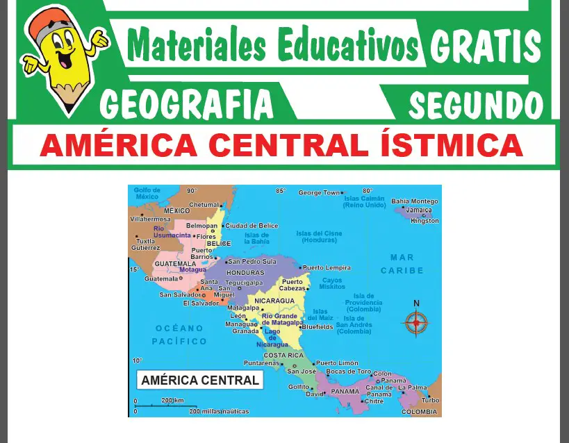 América Central Ístmica para Segundo Grado de Secundaria