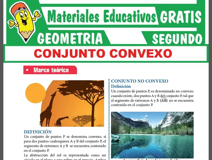 Conjunto Convexo para Segundo Grado de Secundaria