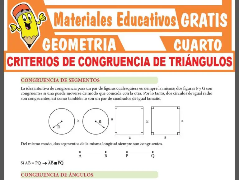 GEOMETRÍA ≫ Cuarto de Secundaria ≫ 28 Fichas GRATIS