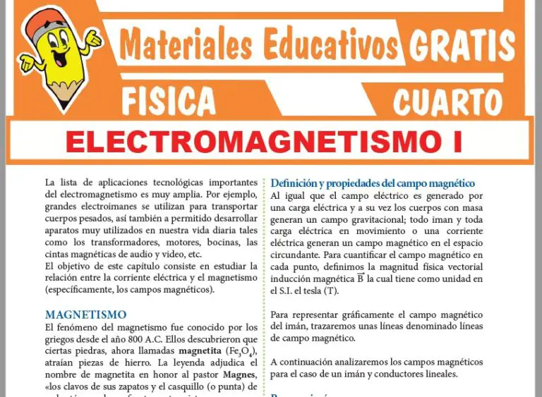 Ejercicios De Electromagnetismo Para Cuarto Grado De Secundaria