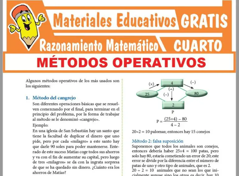 RAZONAMIENTO MATEMÁTICO ≫ Cuarto de Secundaria ≫ GRATIS