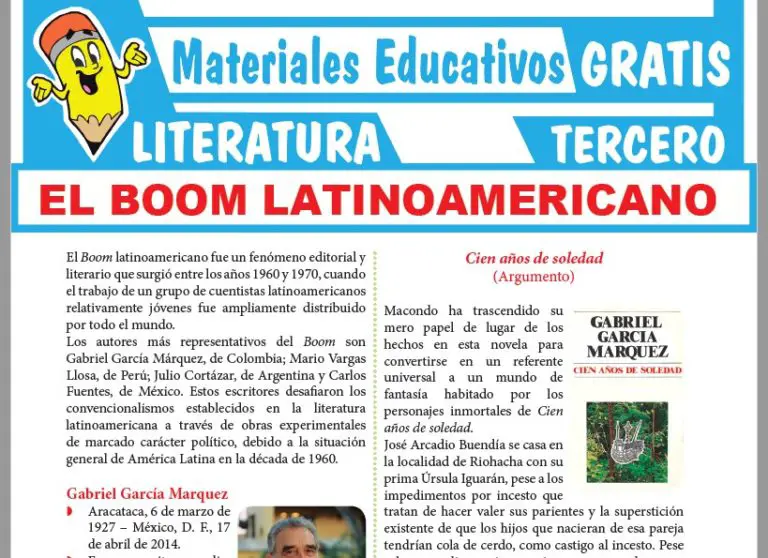 El Boom Latinoamericano Para Tercer Grado De Secundaria ≫ GRATIS