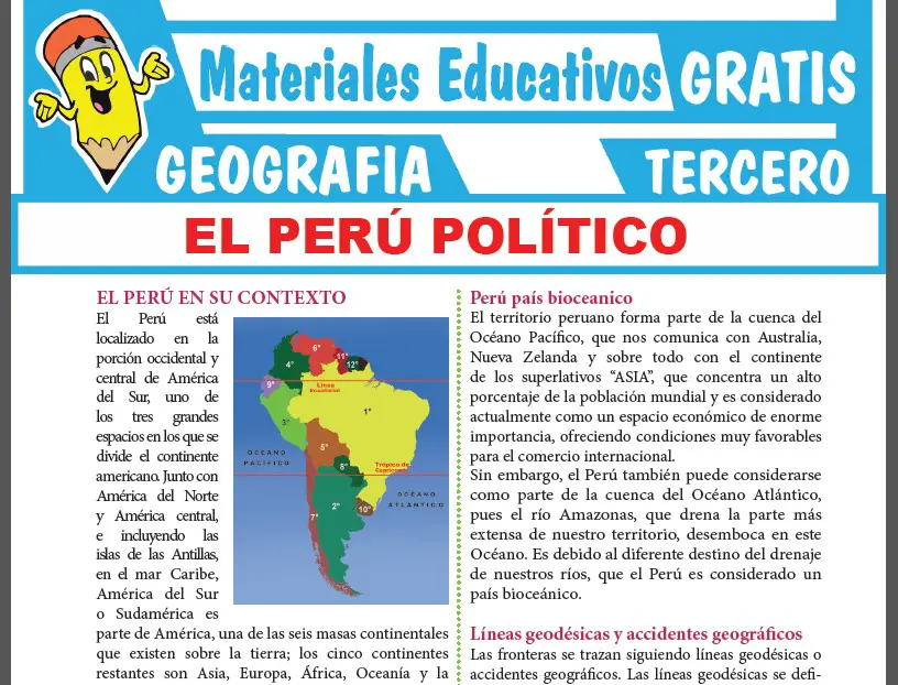 El Perú Político para Tercer Grado de Secundaria