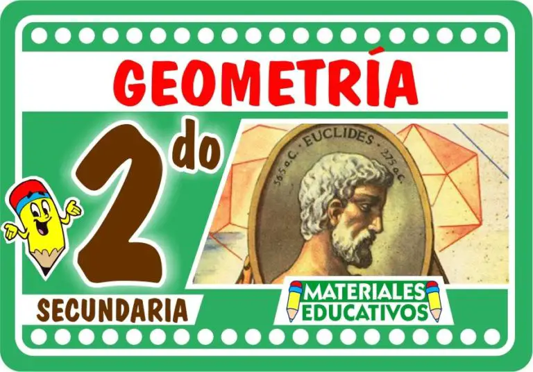 GEOMETRÍA ≫ Segundo de Secundaria ≫ 28 Fichas GRATIS