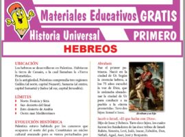 Hebreos Para Primer Grado De Secundaria ≫ Materiales GRATIS