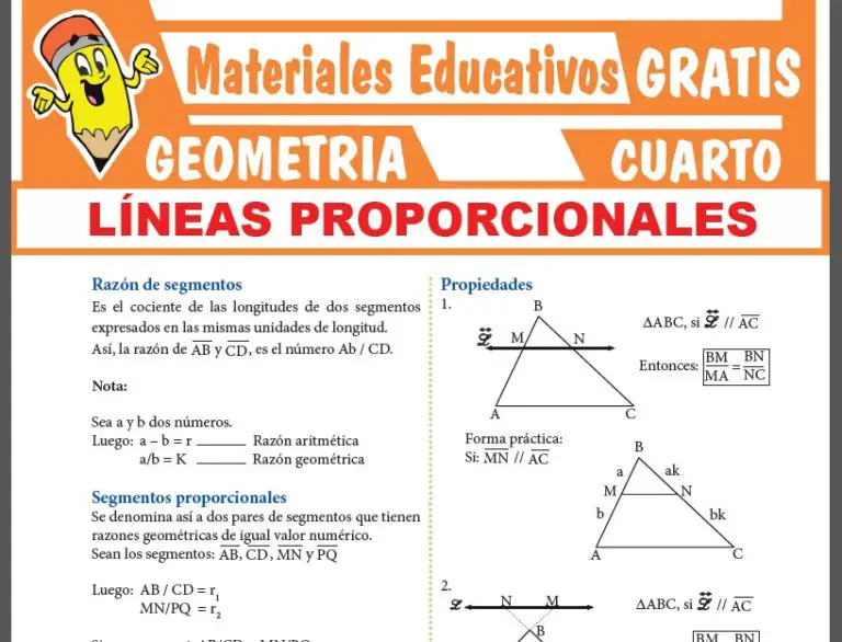GEOMETRÍA ≫ Cuarto de Secundaria ≫ 28 Fichas GRATIS