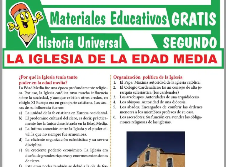 La Iglesia de la Edad Media para Segundo Grado de Secundaria