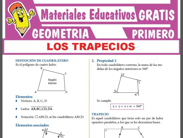 Los Trapecios para Primer Grado de Secundaria ≫ Fichas GRATIS