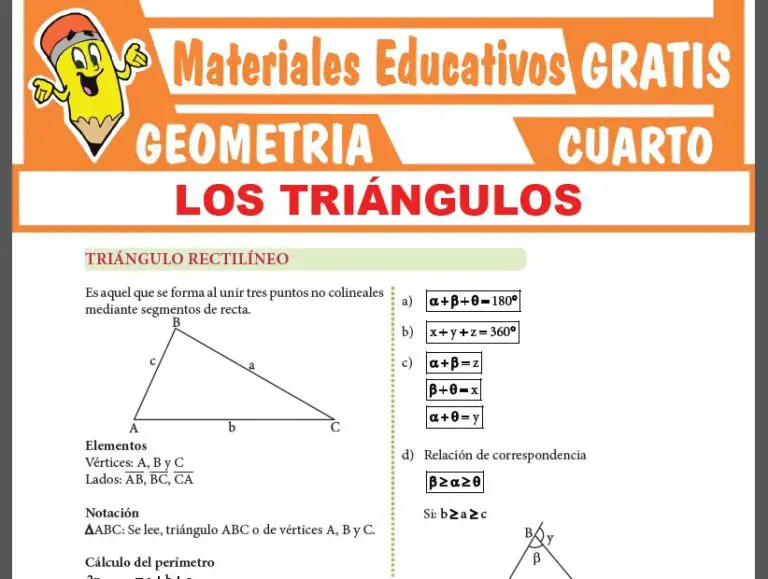 GEOMETRÍA ≫ Cuarto de Secundaria ≫ 28 Fichas GRATIS