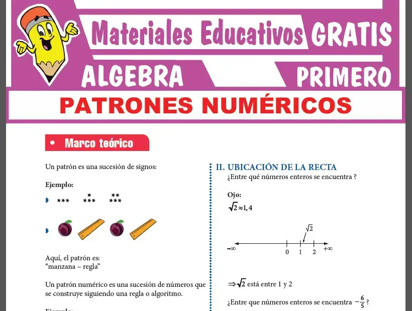 Patrones Numéricos para Primer Grado de Secundaria