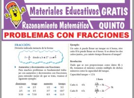 Problemas Con Fracciones Para Quinto Grado De Secundaria ≫ GRATIS