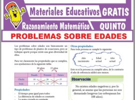 Problemas sobre Edades para Quinto Grado de Secundaria ≫ GRATIS