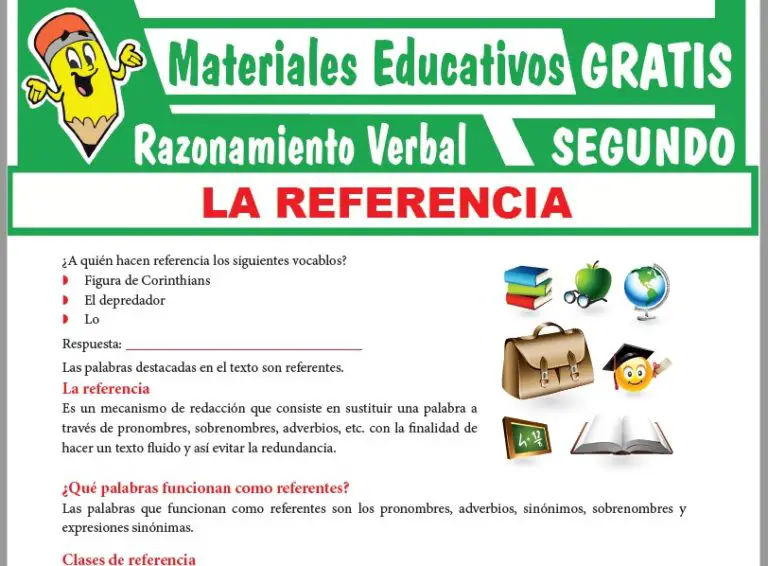 ¿Qué Palabras Funcionan como Referentes? para Segundo Grado