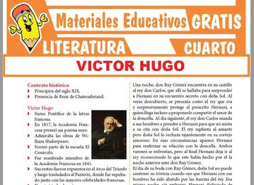 Victor Hugo para Cuarto Grado de Secundaria Materiales