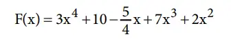 ejemplo de polinomio completo