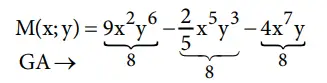 ejemplo de polinomio homogéneo