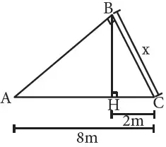ejercicio de Relaciones Metricas en triangulos Rectangulos
